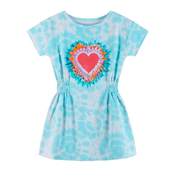 Andy & Evan 2T, 6/6x cinched waist tie dye bamboo dress NWT - Picture 1 of 4